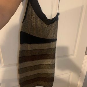 Bebe addiction One shoulder bodycon dress